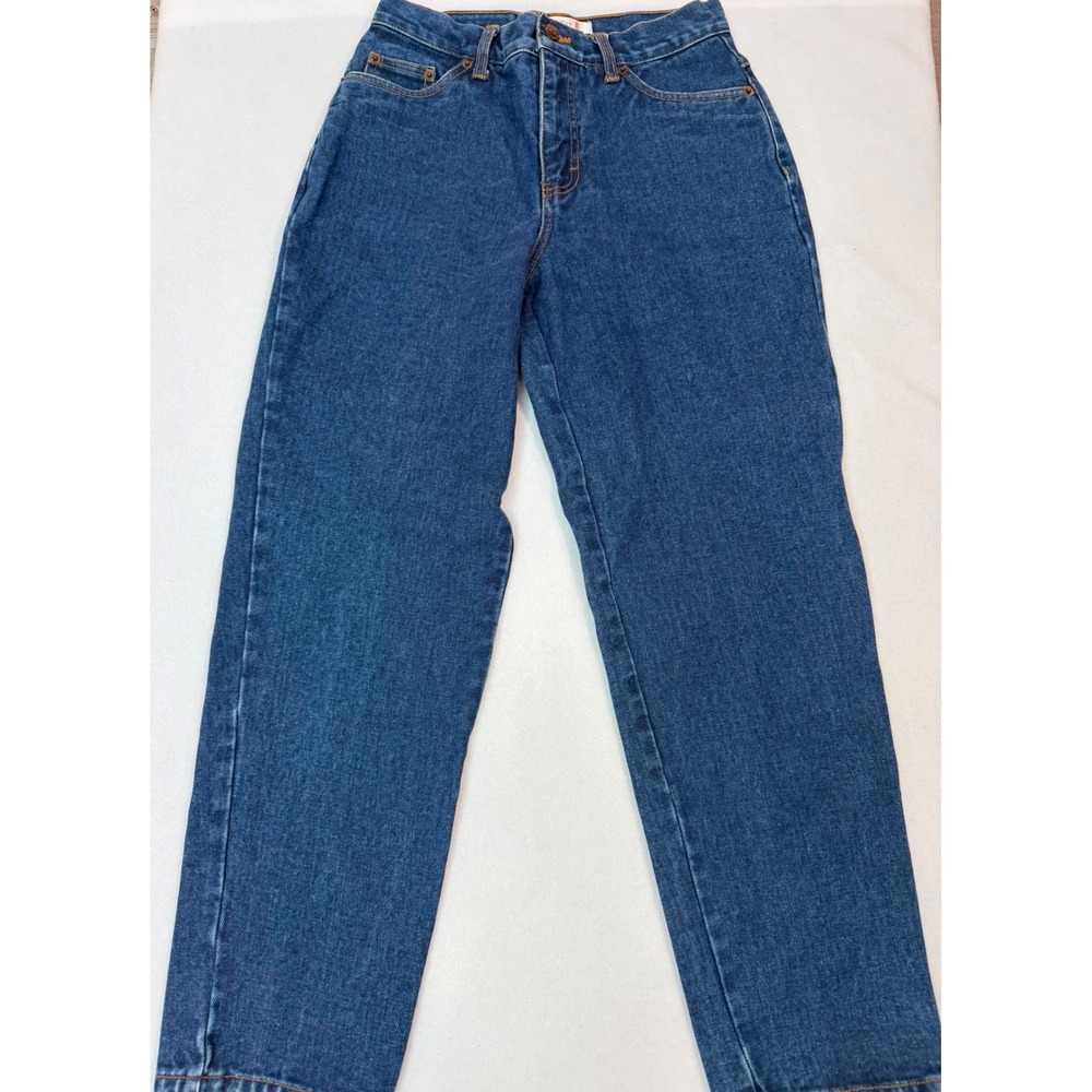 Bill Blass Jeanswear Easy Fit Vintage High Waist Straight Leg Jeans Blue 4P